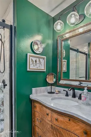 a workspace with furniture and a window