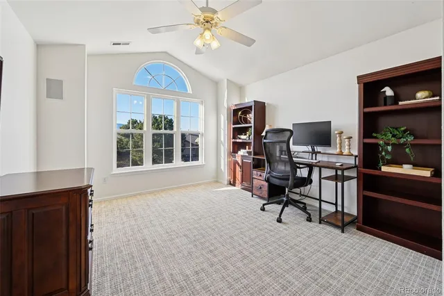 a workspace with a window