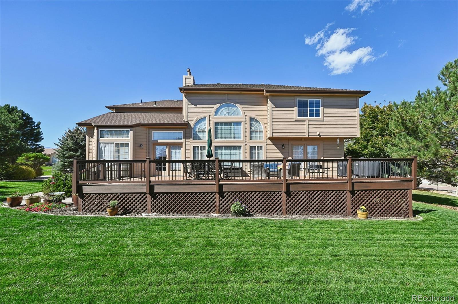 5575 Butler Court Colorado Springs, CO 80918 - Photo 44 of 47 a view of a house with a backyard