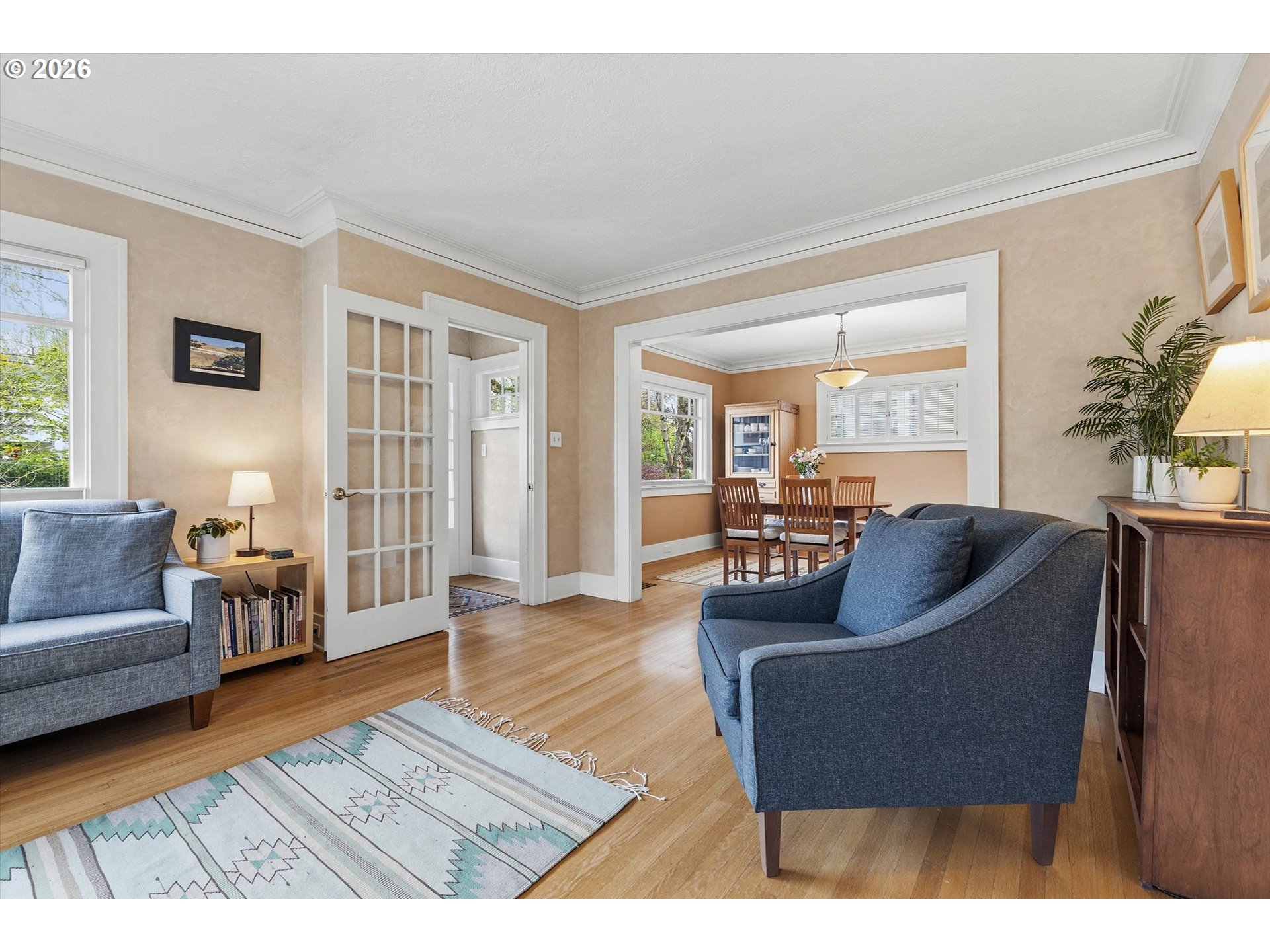 3613 Northeast 24th Avenue Portland, OR 97212 - Photo 5 of 48 a living room with furniture and a wooden floor