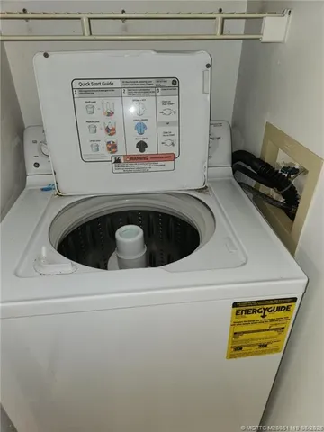 a close view of utility room