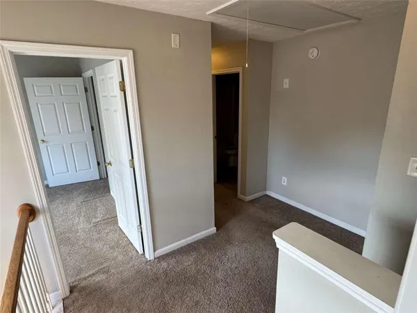 a view of a livingroom with an empty space