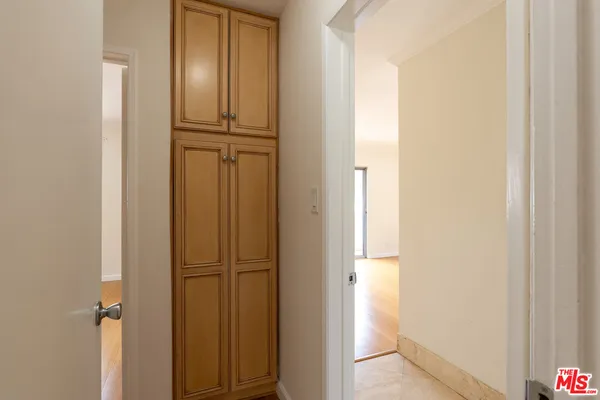 a view of closet area