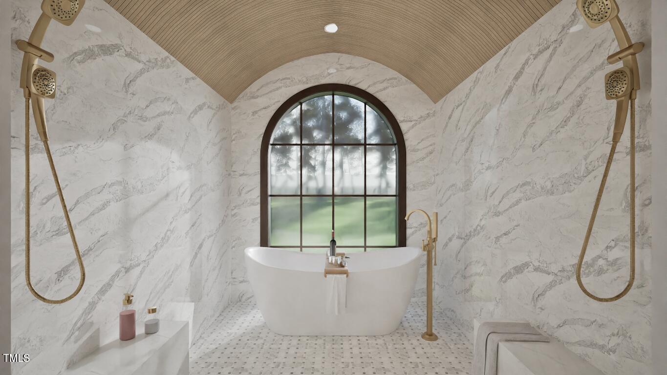 913 Tyrrell Road Raleigh, NC 27609 - Photo 15 of 42 a view of a bathroom with a shower