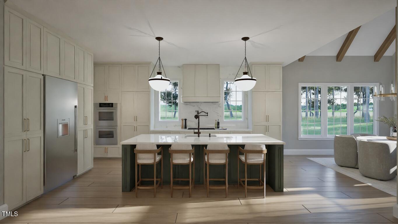 913 Tyrrell Road Raleigh, NC 27609 - Photo 2 of 42 a view of a dining room with furniture window and wooden floor