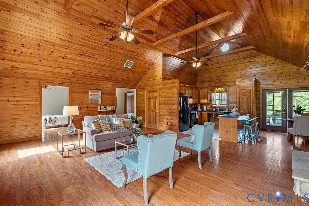 949 Old Buckingham Road Cumberland, VA 23040 - Photo 8 of 49 a living room with furniture and wooden floor