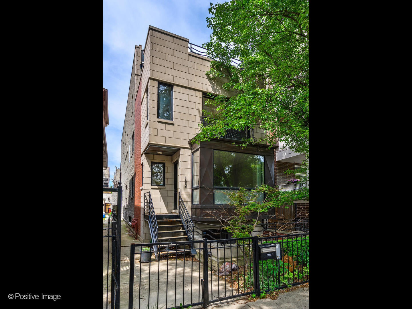 a house view with a garden space