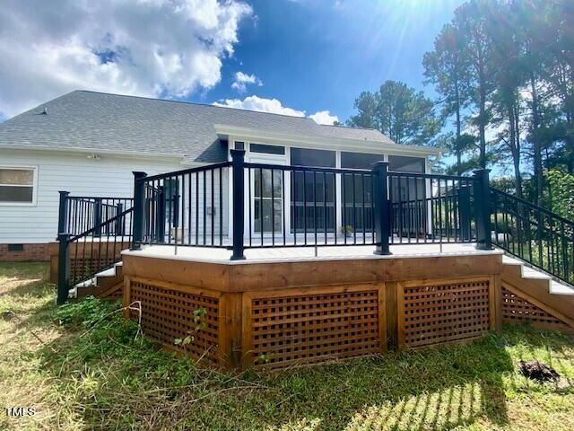 1009 Portico Place Raleigh, NC 27603 - Photo 35 of 54 deck from yard
