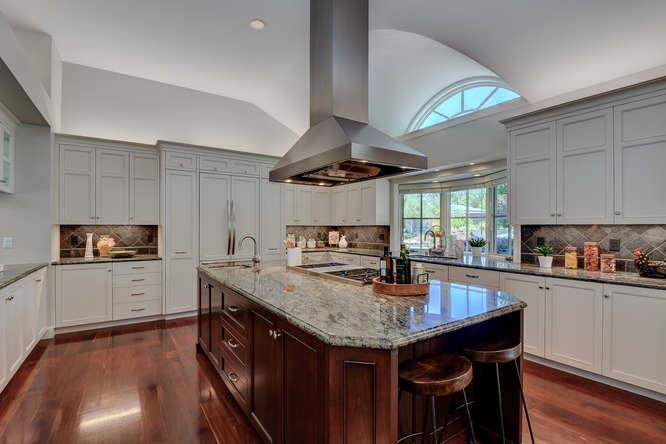 2324 Crest Lane Menlo Park, CA 94025 - Photo 11 of 42 a kitchen with stainless steel appliances granite countertop a sink a stove and refrigerator