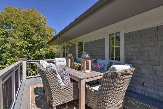 2324 Crest Lane Menlo Park, CA 94025 - Photo 32 of 42 a view of a patio with a table chairs and a backyard