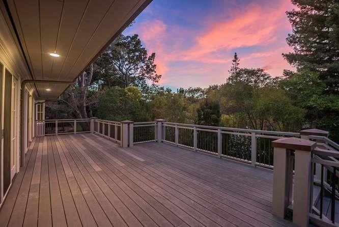 2324 Crest Lane Menlo Park, CA 94025 - Photo 40 of 42 a view of a balcony with wooden floor and fence