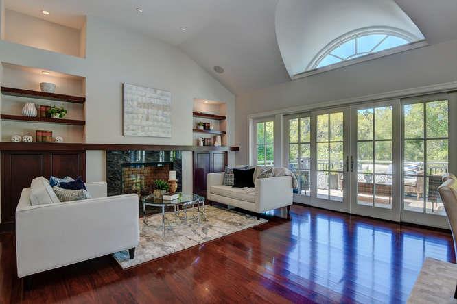 2324 Crest Lane Menlo Park, CA 94025 - Photo 6 of 42 a living room with furniture and a large window