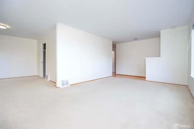 a view of an empty room