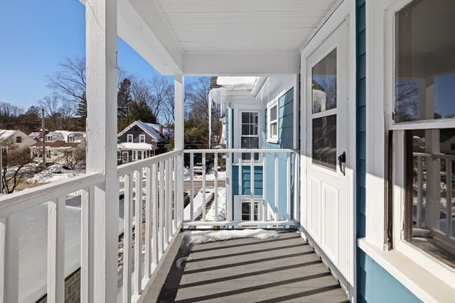 a view of a house with a glass door
