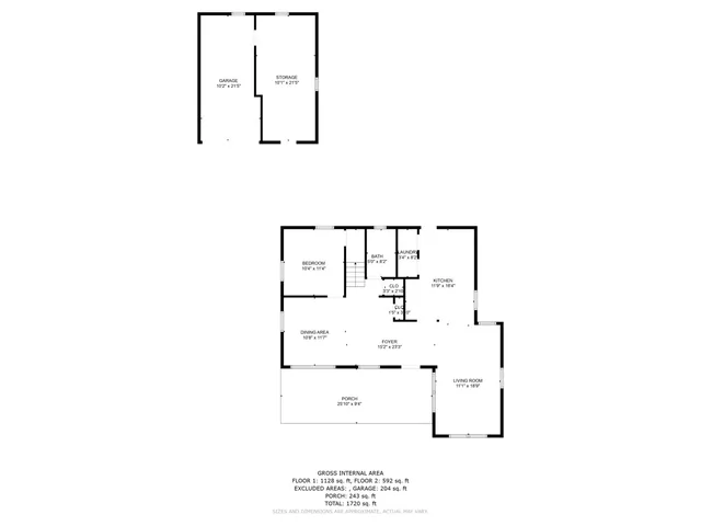 a picture of a bench in a white building