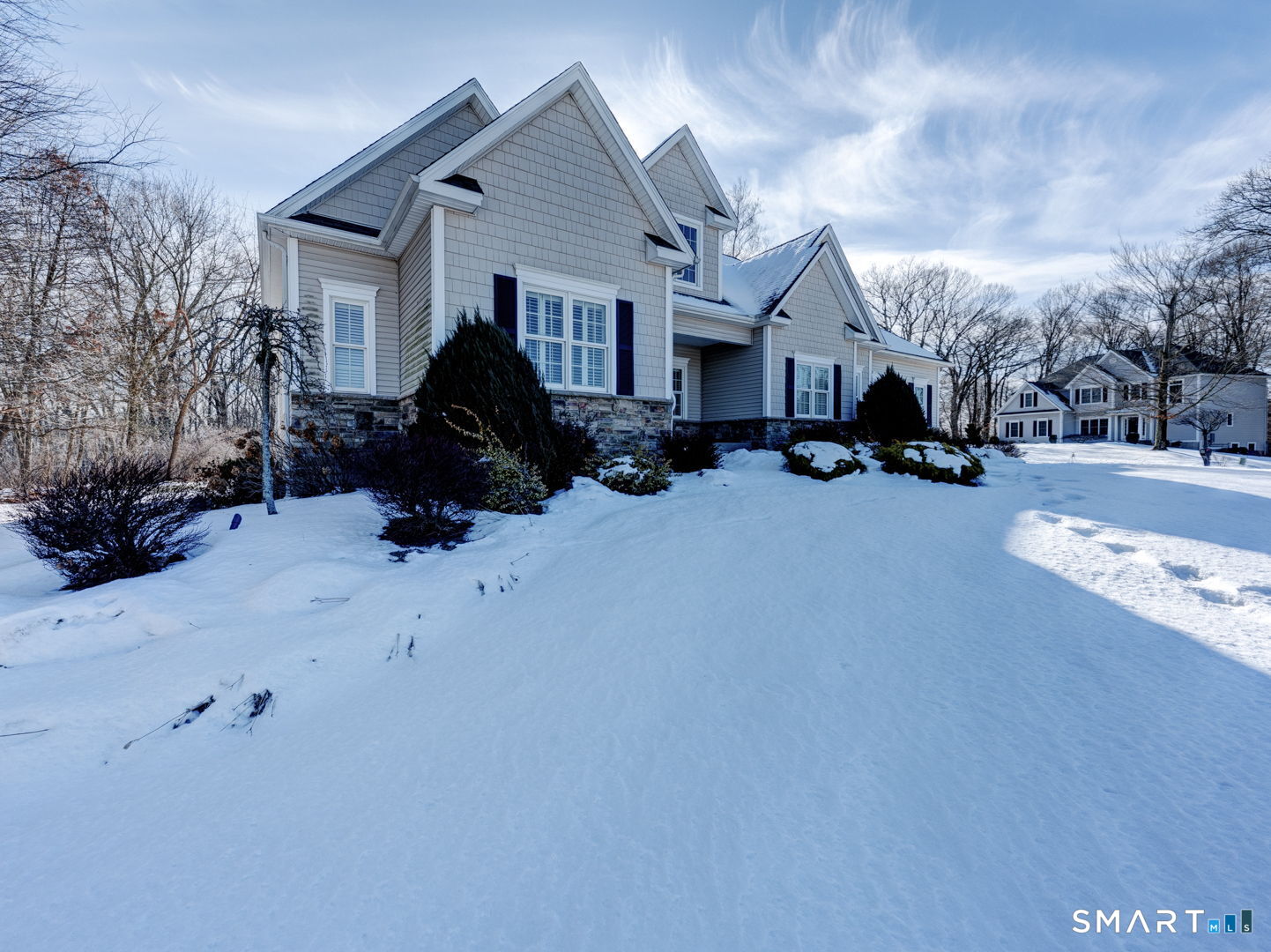 254 Sunset Ridge Rocky Hill, CT 06067 - Photo 3 of 40 a view of a house with a snow in a yard