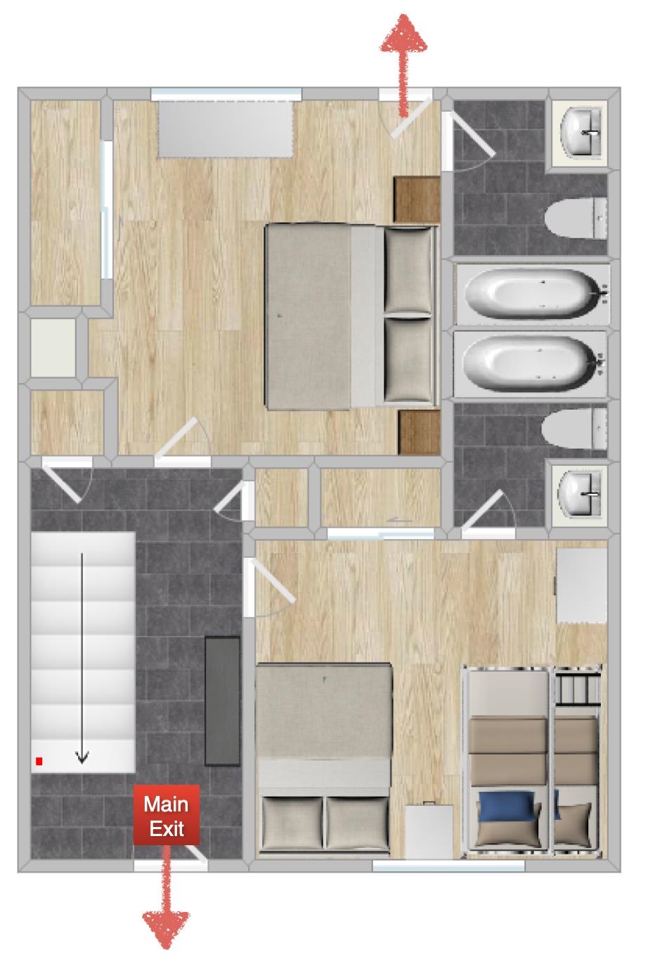 384 Joaquin Road, Unit 31 Mammoth Lakes, CA 93546 - Photo 28 of 29 View of home floor plan