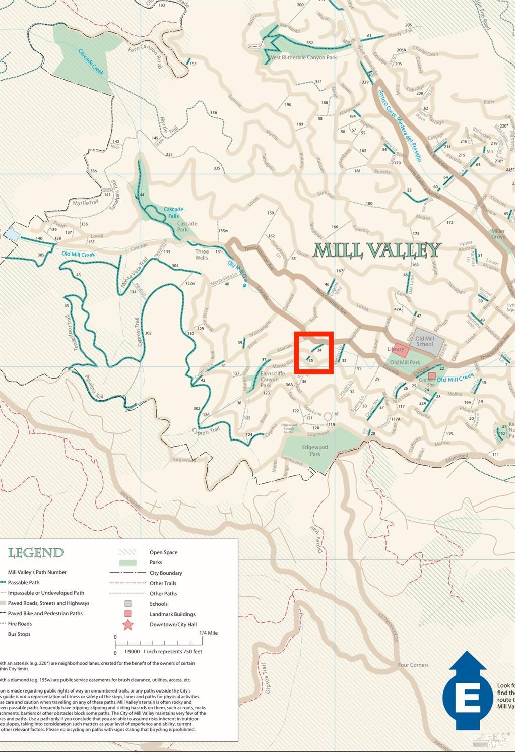 300 Hazel Avenue Mill Valley, CA 94941 - Photo 49 of 50 a black and white photo of a wall