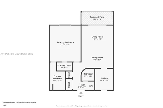 $129,000 | 2261 Northeast 67th Street, Unit 1806, Fort Lauderdale, FL 33308
