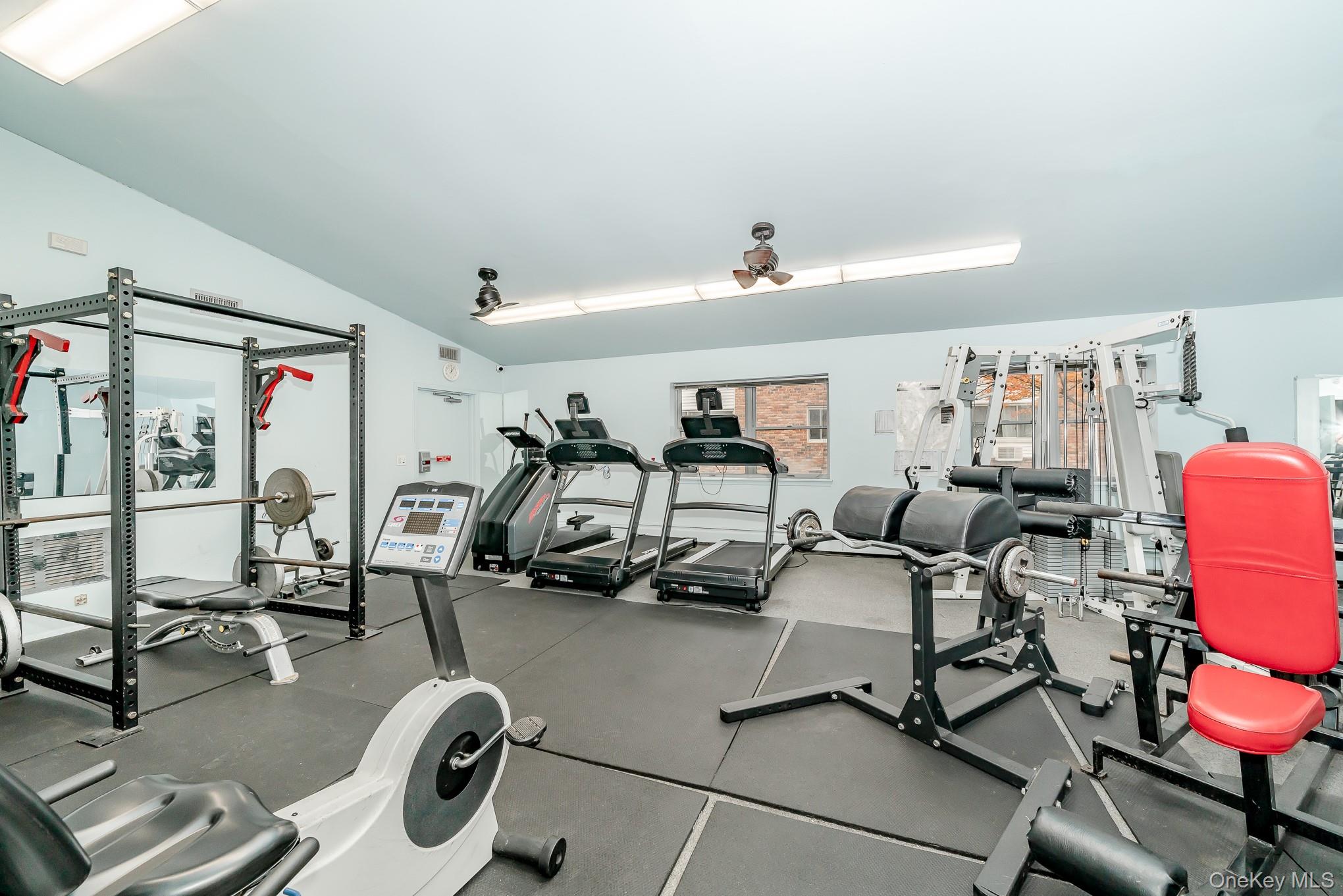 2449 F Union Boulevard, Unit 12A Islip, NY 11751 - Photo 16 of 16 Workout area featuring vaulted ceiling