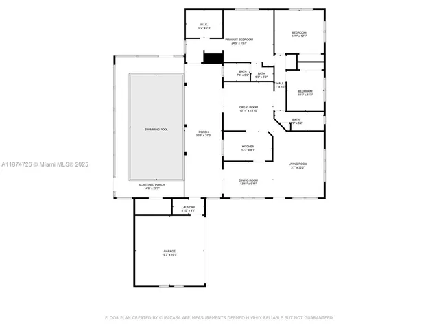 $1,025,000 | 13901 Southwest 78th Place, Palmetto Bay, FL 33158