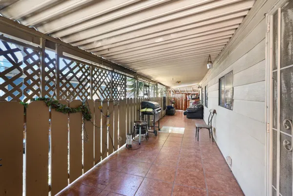 a view of a porch