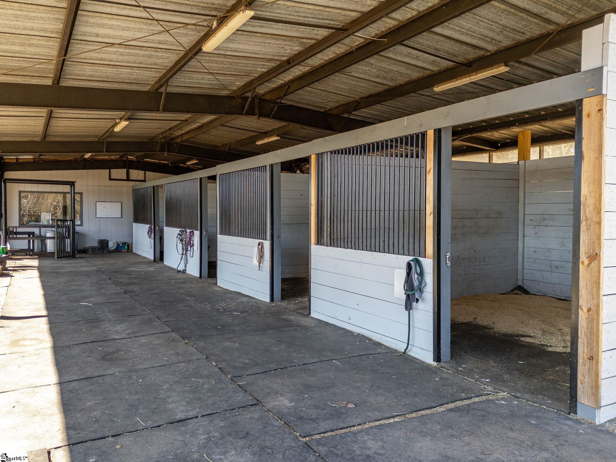 145 Dickson Road Campobello, SC 29322 - Photo 42 of 50 Large stalls in the Broodmare barn.