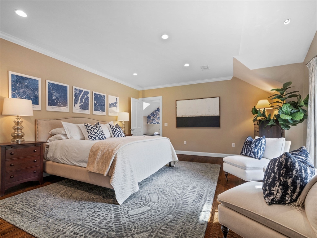 50 Temple Road Wellesley, MA 02482 - Photo 18 of 37 a bedroom with a bed and a couch