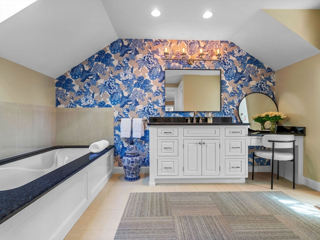 50 Temple Road Wellesley, MA 02482 - Photo 20 of 37 a living room with furniture and a fireplace