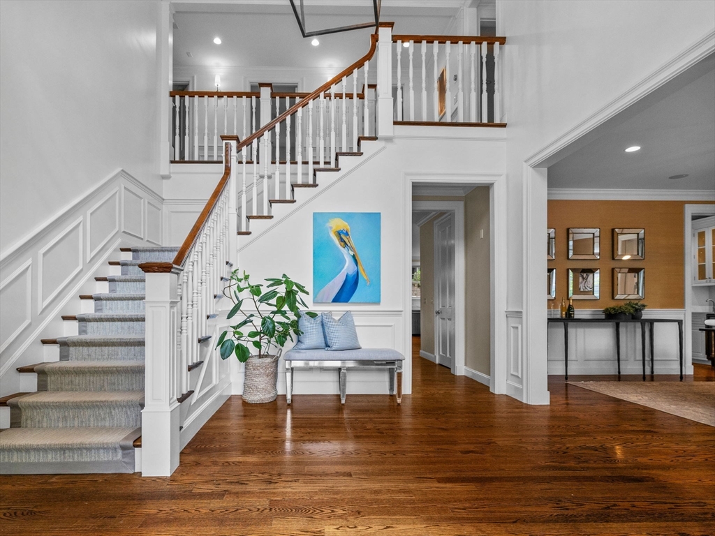 50 Temple Road Wellesley, MA 02482 - Photo 2 of 37 a view of entryway and hall with wooden floor