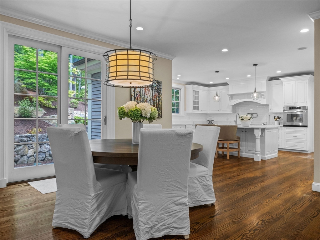 50 Temple Road Wellesley, MA 02482 - Photo 10 of 37 a view of a dining room with furniture window and outside view