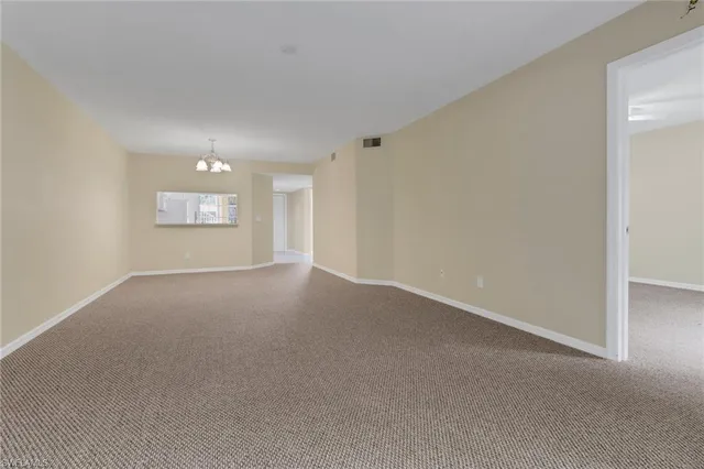 a view of empty room