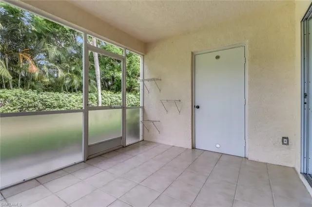 a view of a garden from a windows