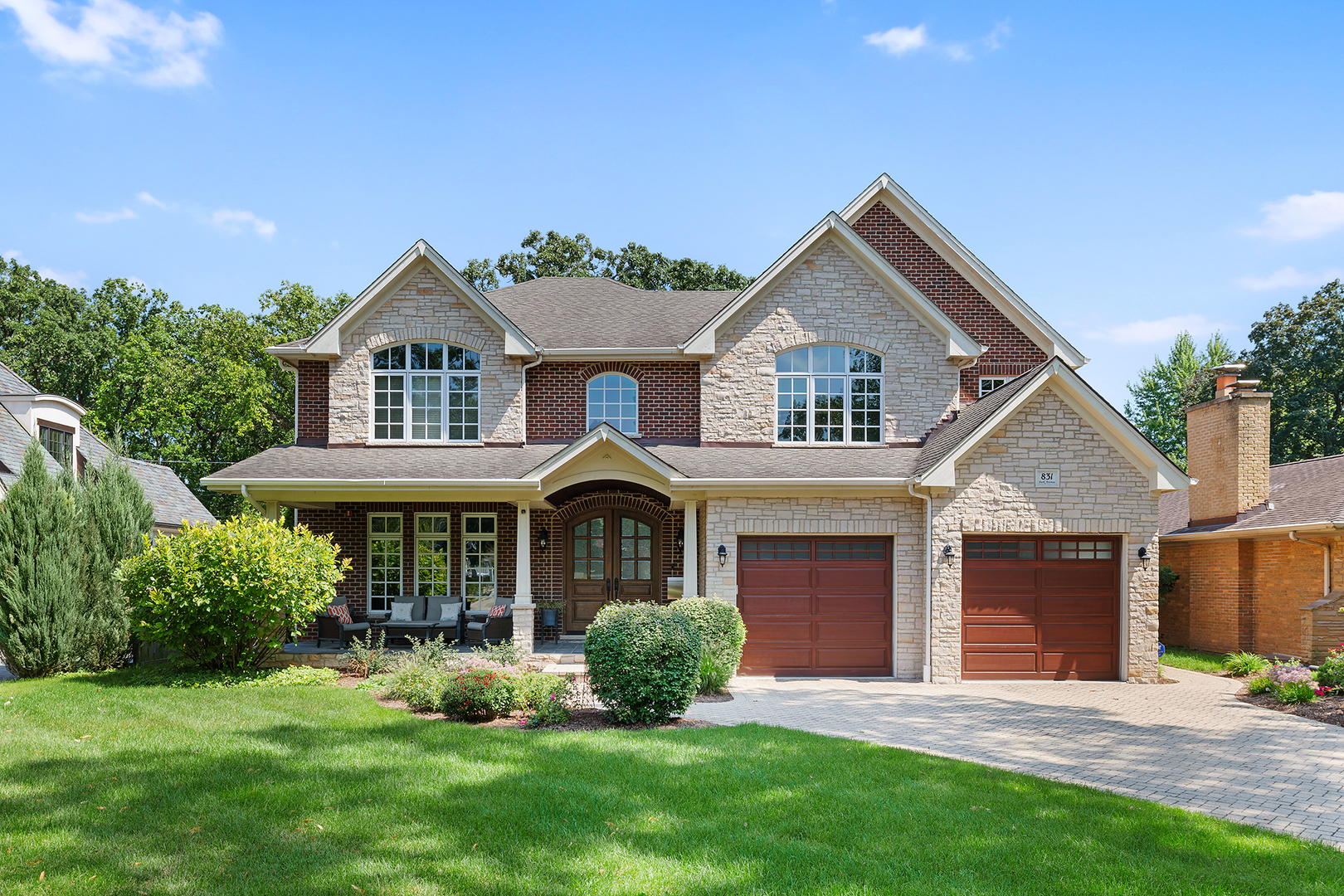 831 Park Avenue River Forest, IL 60305 - Photo 1 of 1 a front view of a house with a yard and garage