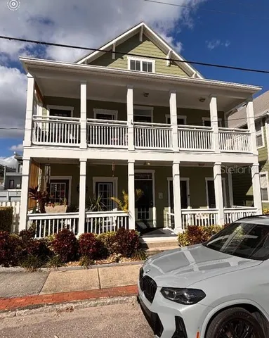 a front view of a house with entryway