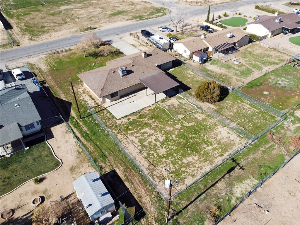 11135 Truchas Road Apple Valley, CA 92308 - Photo 30 of 35 an aerial view of residential houses with outdoor space