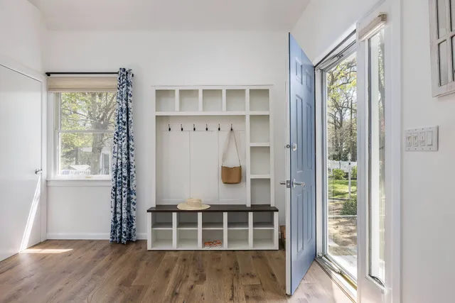 a view of front door of house