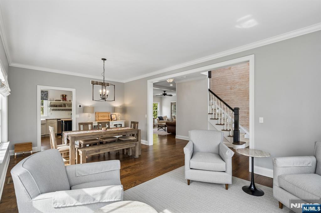 44 Millbrook Road New Vernon, NJ 07976 - Photo 6 of 45 a living room with furniture kitchen view and a window