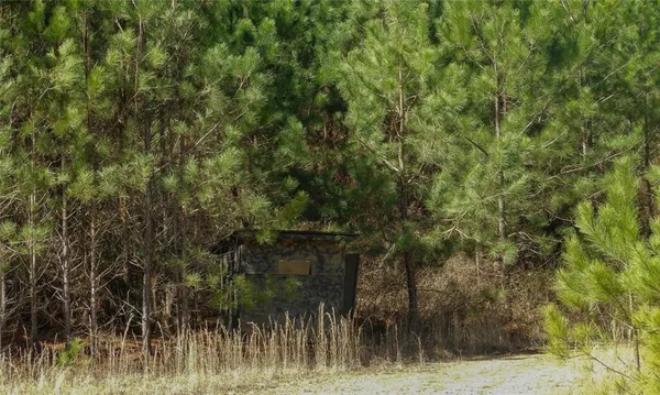 a view of a large yard with lots of green space and house in the back