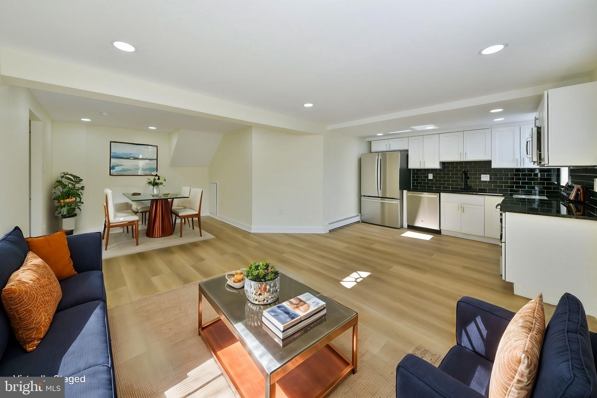 141 Zane Avenue, Unit A Jenkintown, PA 19046 - Photo 7 of 17 Living Room Open Layout V Staged