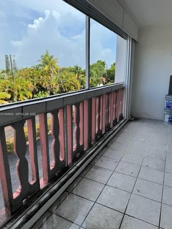 a city view from a balcony