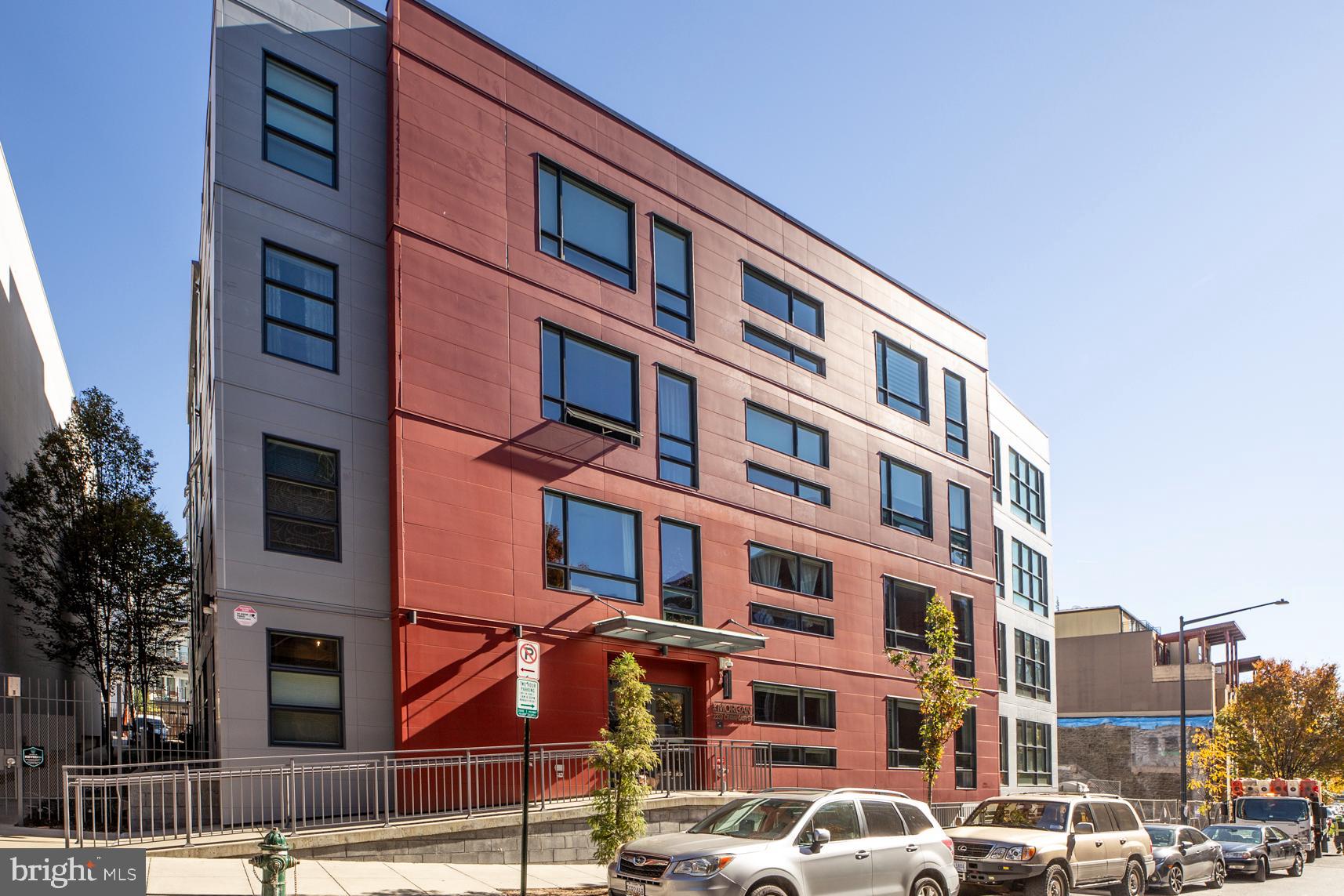 a front view of a building