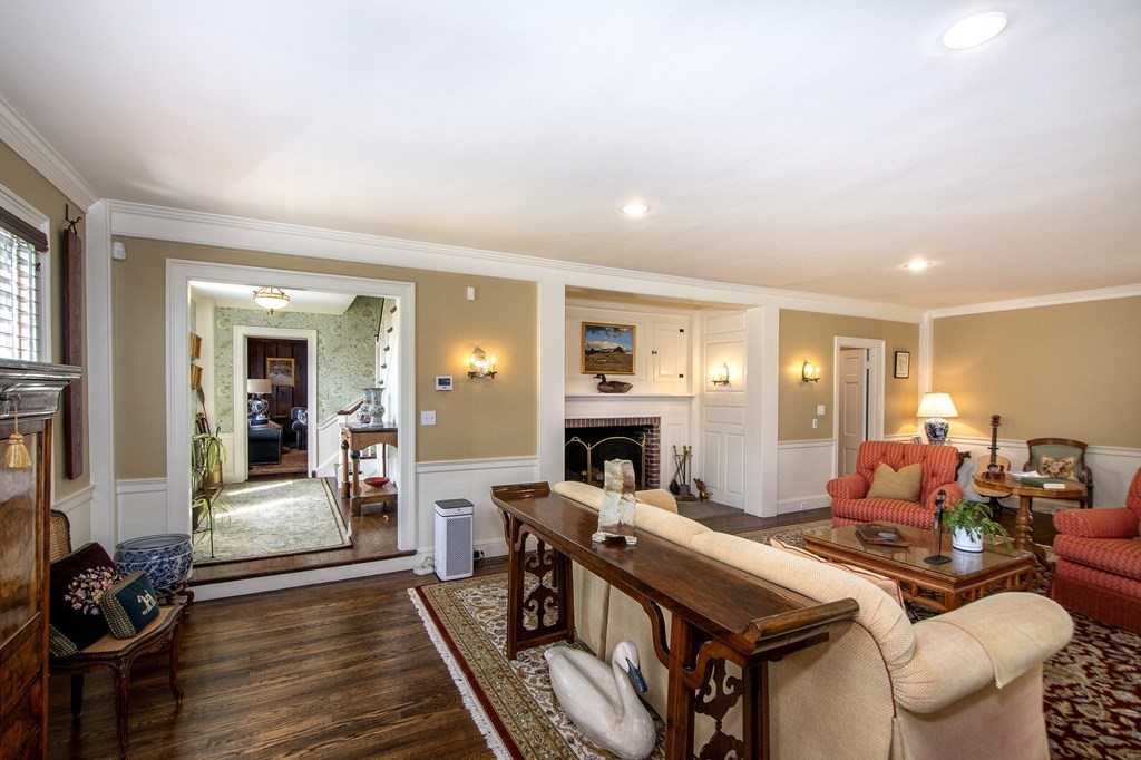 10 River Road Cohasset, MA 02025 - Photo 13 of 42 a living room with furniture fireplace and flat screen tv