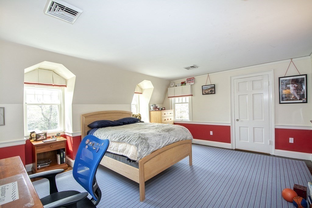 10 River Road Cohasset, MA 02025 - Photo 25 of 42 a bedroom with a bed and wooden floor
