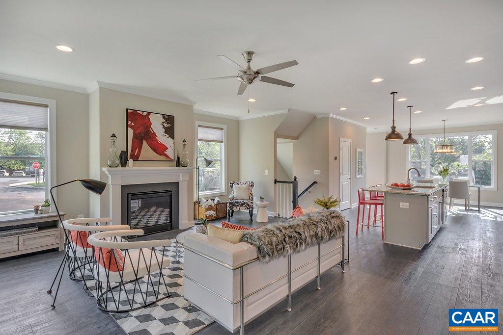 143 Junction Lane Charlottesville, VA 22902 - Photo 8 of 26 a living room with furniture fireplace and a table