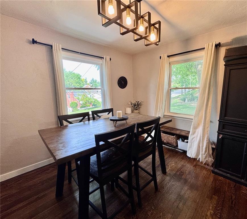 608 Wible Run Road Pittsburgh, PA 15209 - Photo 8 of 27 a view of a dining room with furniture window and wooden floor