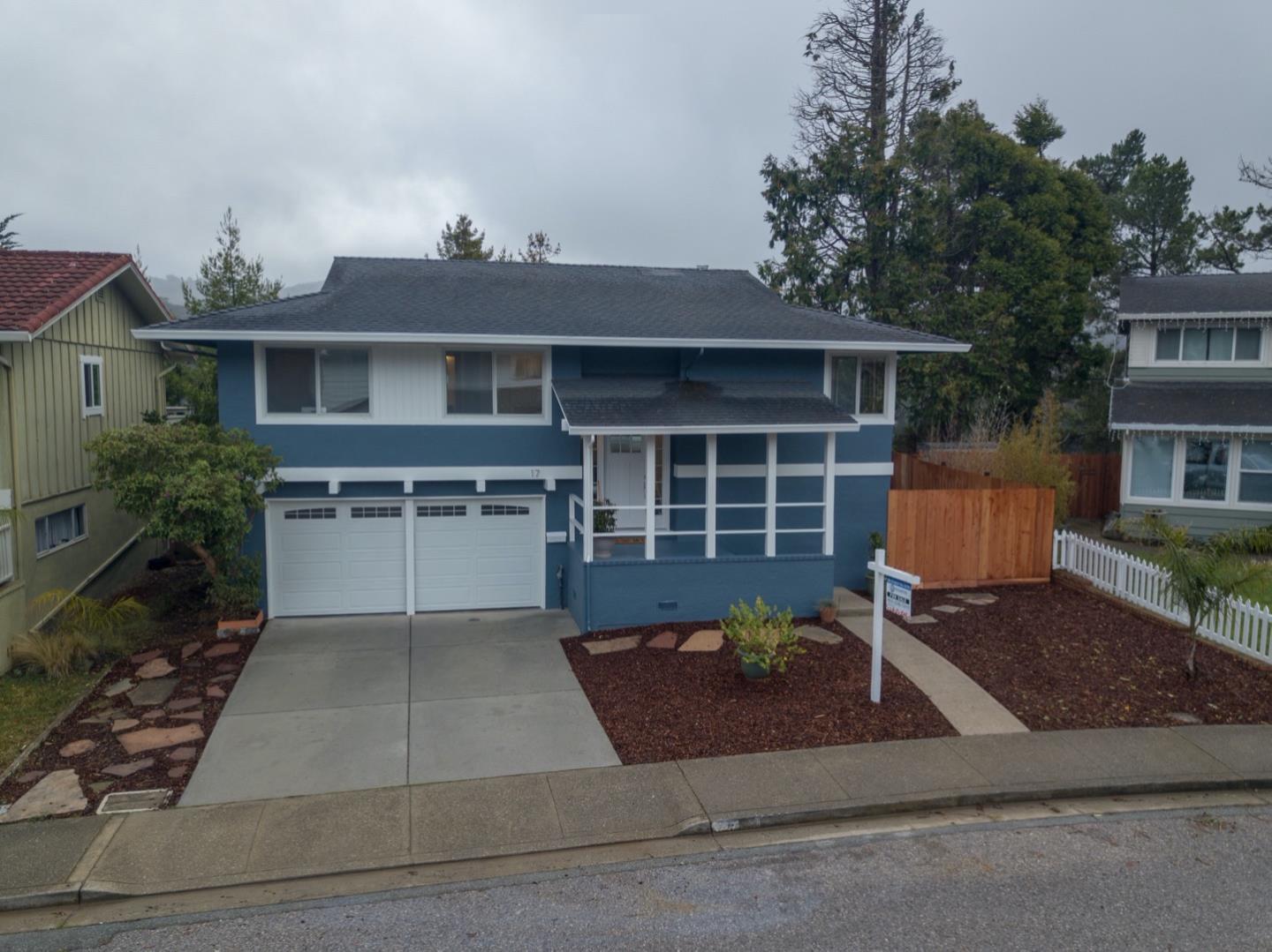 17 Point Reyes Way Pacifica, CA 94044 - Photo 59 of 65 a front view of a house with garden