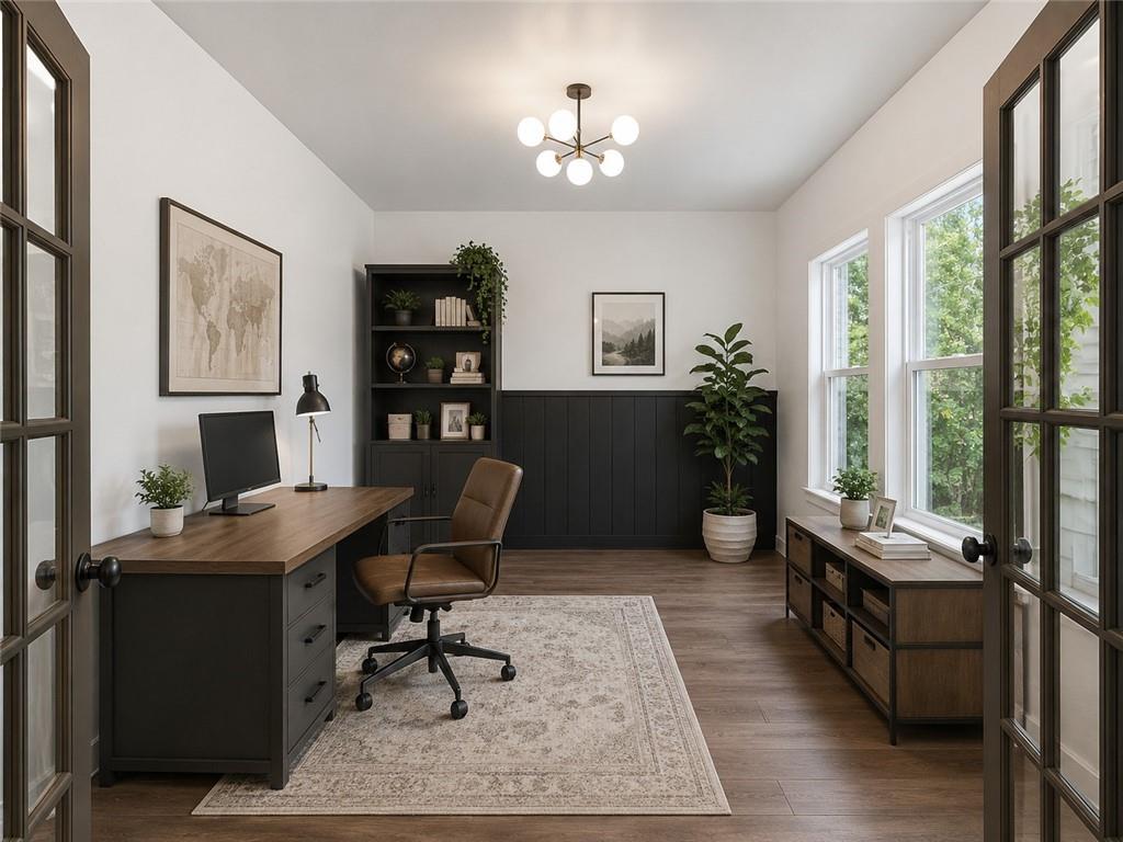 141 Old Alabama Road Southeast Emerson, GA 30137 - Photo 5 of 47 a view of a workspace with furniture and a window