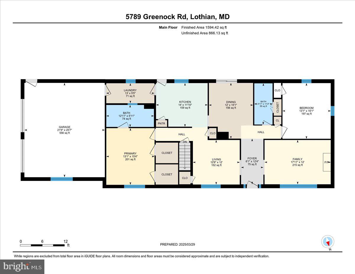 5789 Greenock Road Lothian, MD 20711 - Photo 56 of 57 Main Level Floor Plan