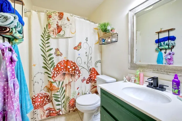 a view of a balcony with door